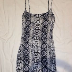 Snake Skin Pattern Dress